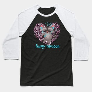 Funny Raccoon Baseball T-Shirt